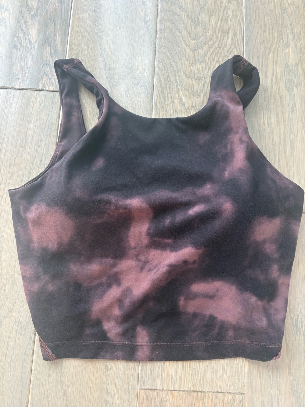CRZ Yoga Butterluxe high neck bra U back - Taupe/tie dye - size M